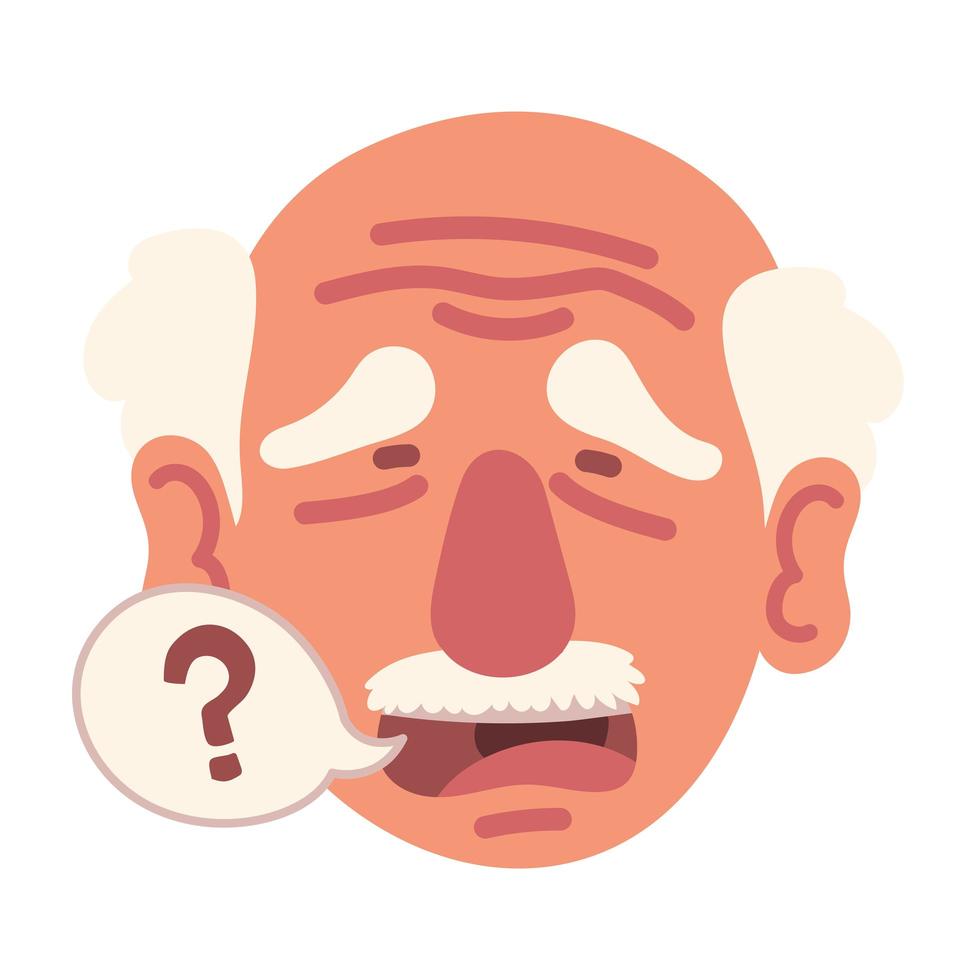 old face man vector