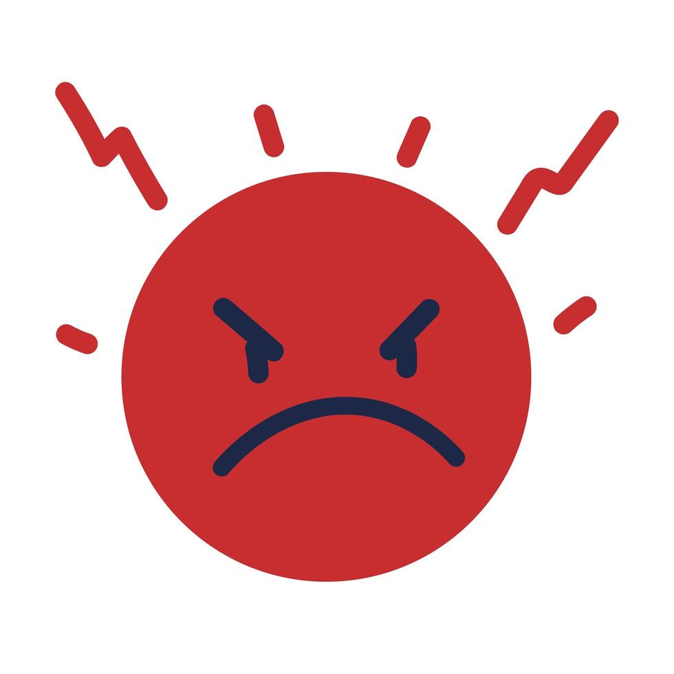 angry emoji expression vector