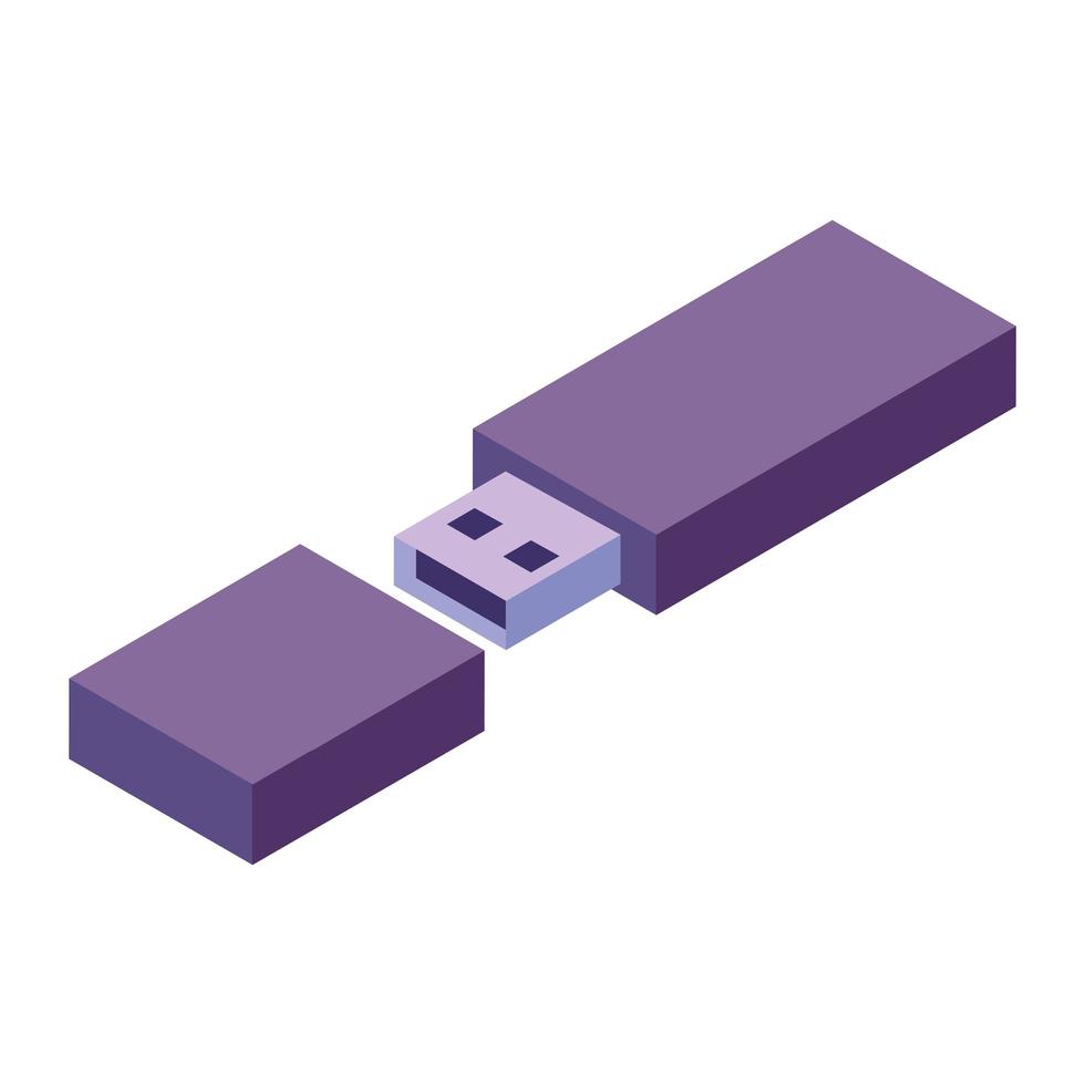 flash drive icon vector