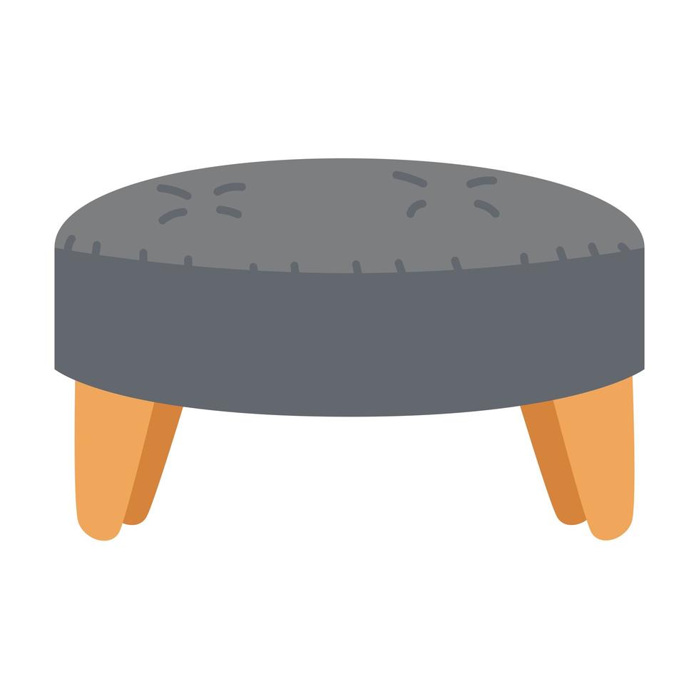 stool cushion furniture vector