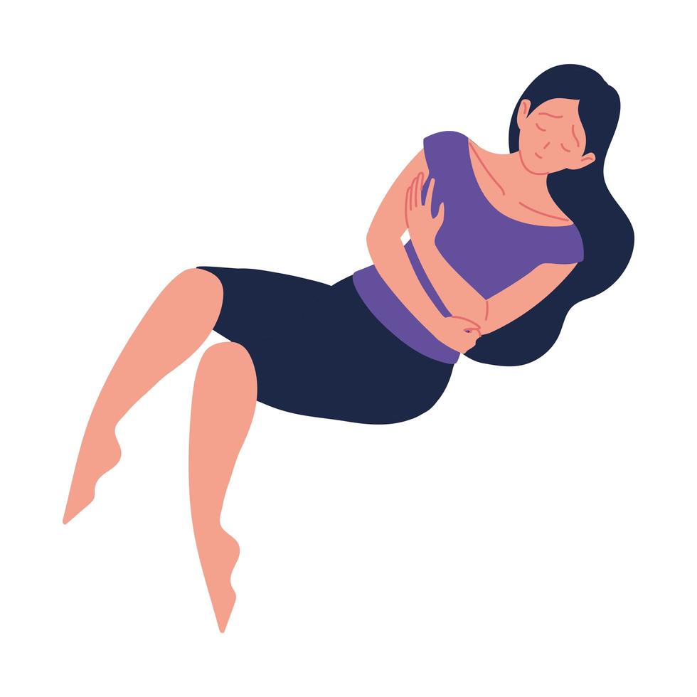 woman with depression vector
