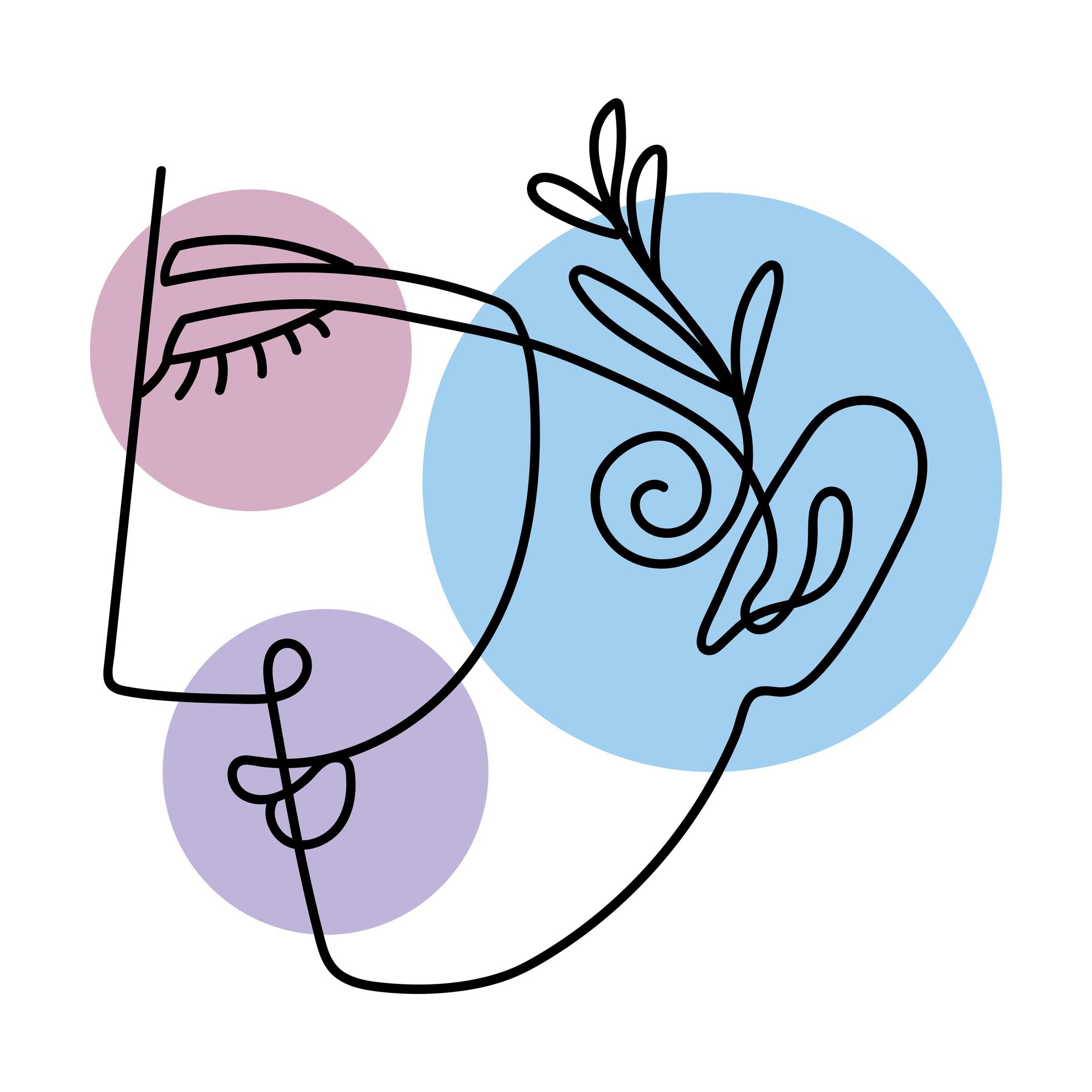 abstract line face 2637416 Vector Art at Vecteezy