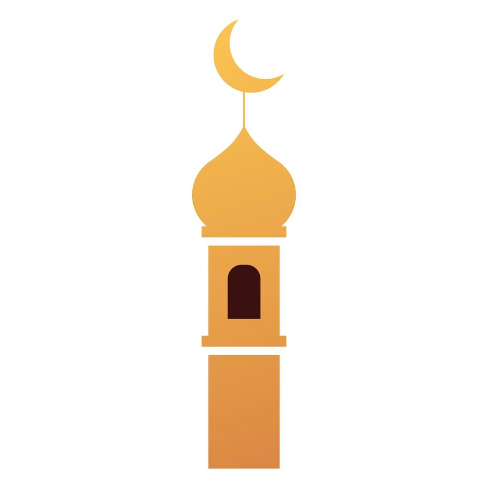 arabic mosque oriental classic icon vector