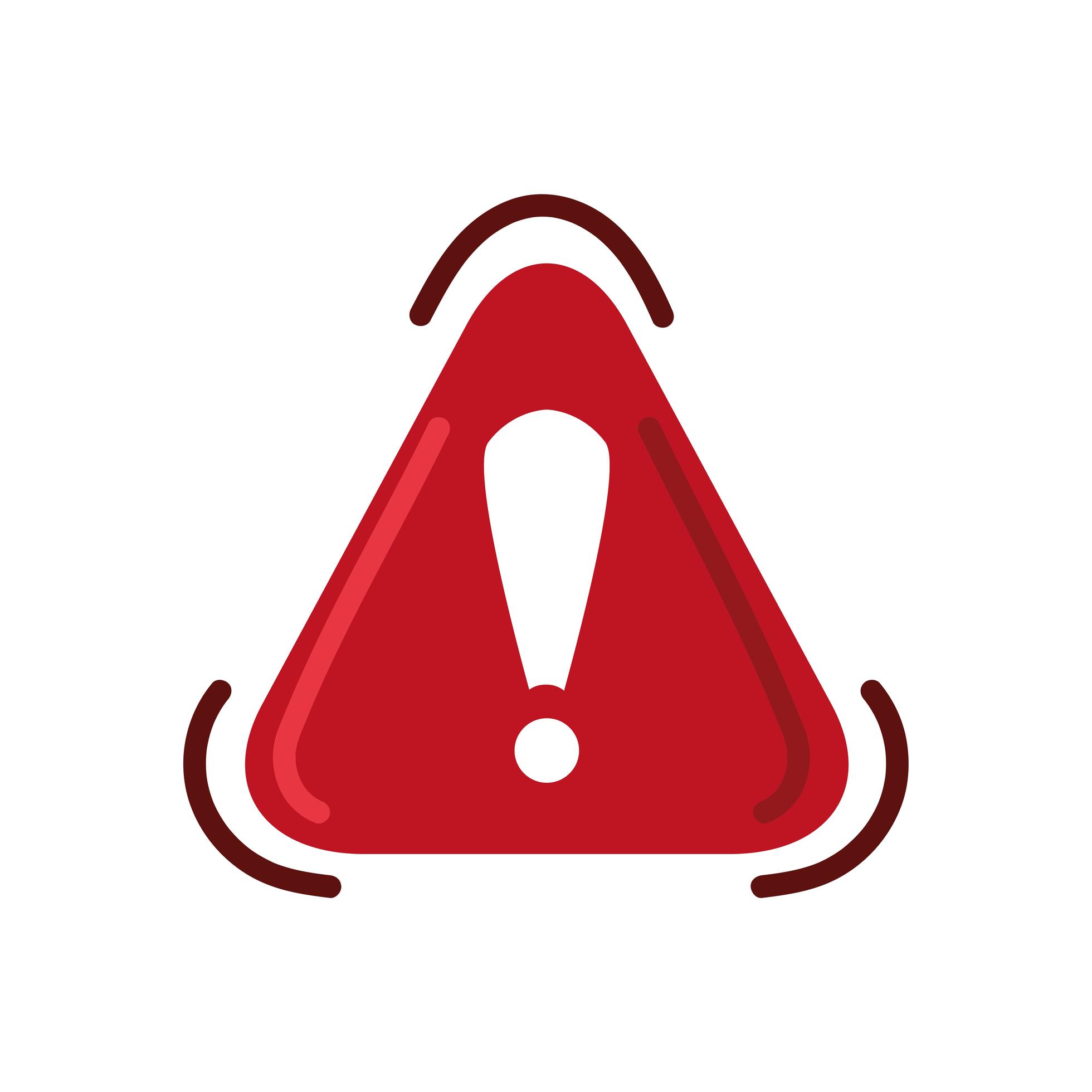 señal de alerta de advertencia 2637645 Vector en Vecteezy