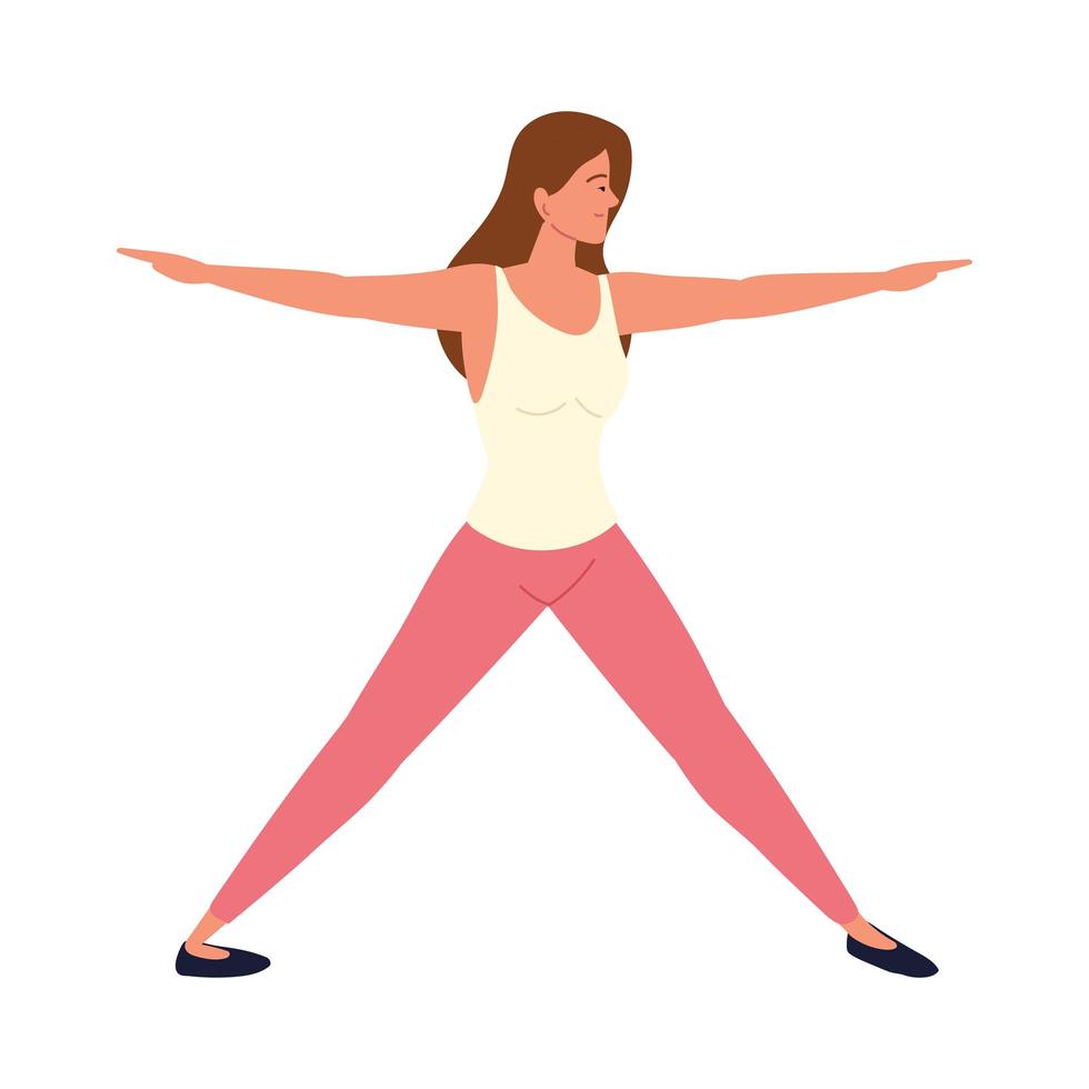 woman with arms open vector