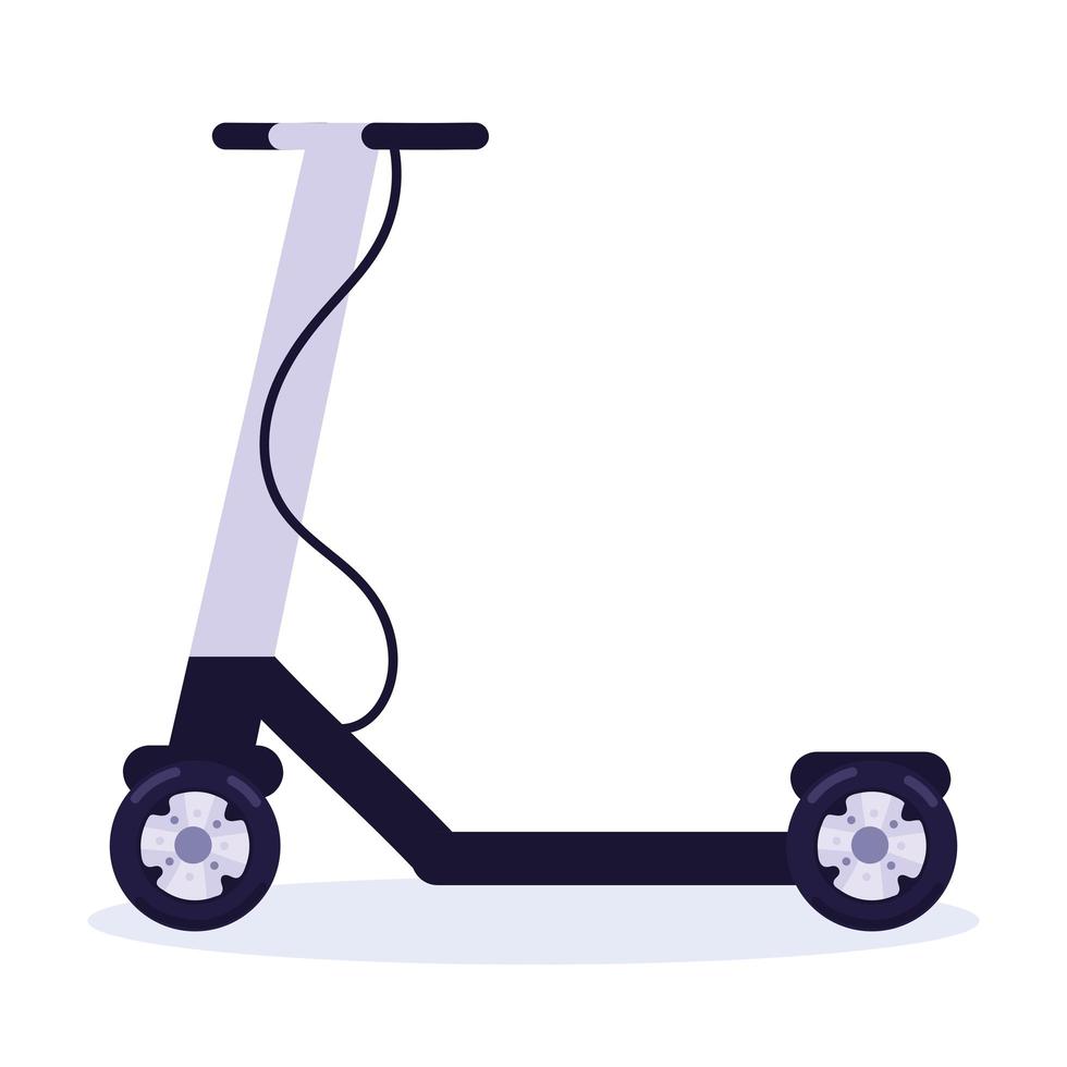 electric kick scooter vector