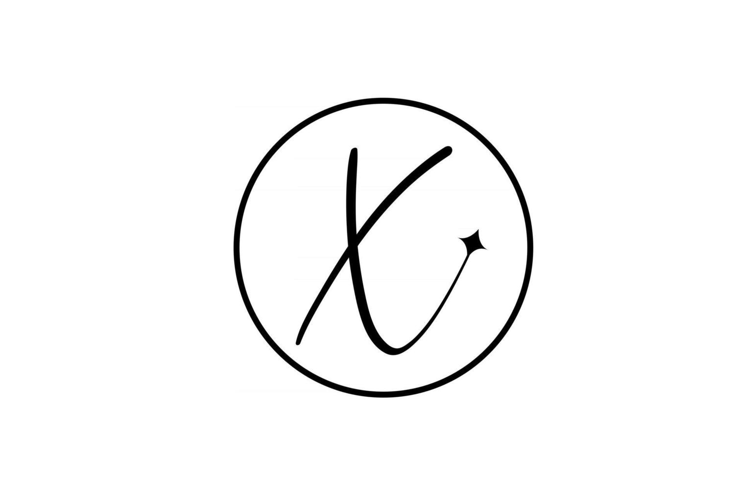 X alphabet letter logo for business with star and circle. Simple elegant lettering for company. Corporate identity branding icon design in white and black vector