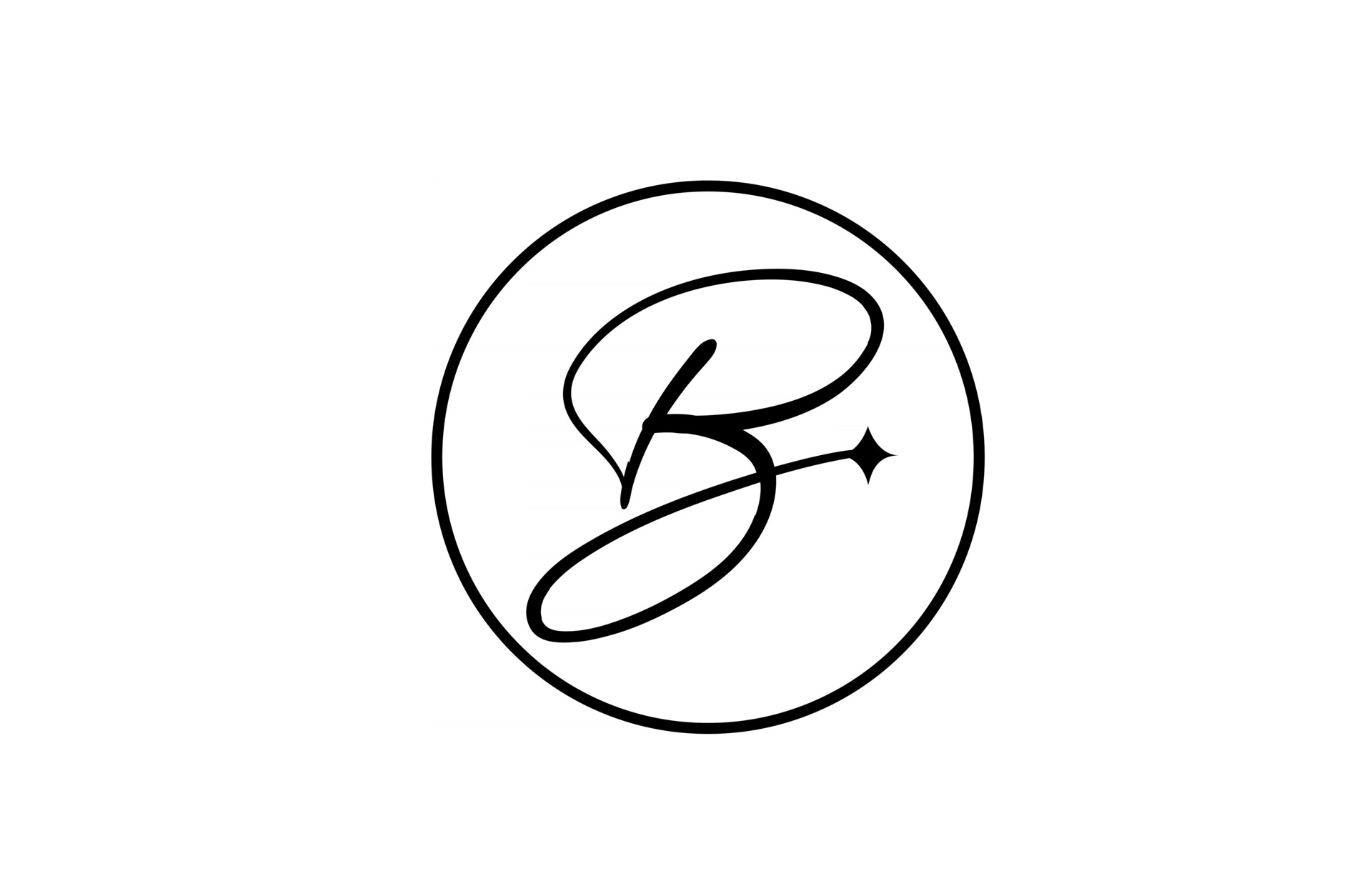 Logo de letra del alfabeto b para empresas con estrella y círculo. letras simples y elegantes Logo de letra del alfabeto b para empresas con estrella y círculo. letras simples y elegantes