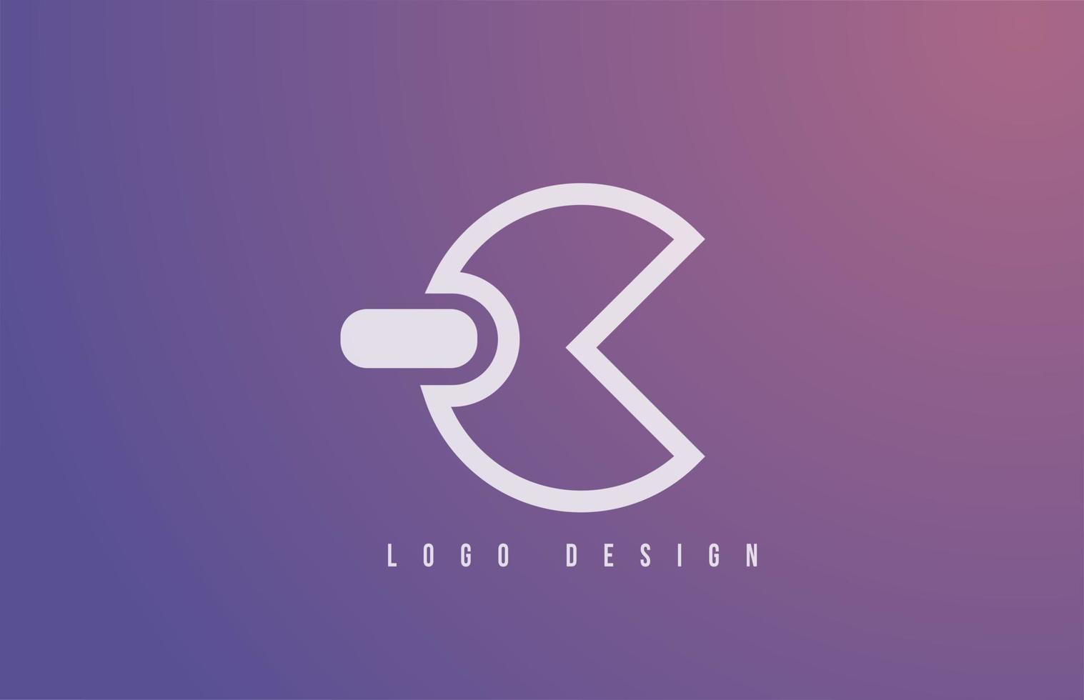 C letra del logotipo del alfabeto para negocios y empresa con estilo geométrico y color pastel. brading corporativo y rotulación de iconos con diseño azul simple vector