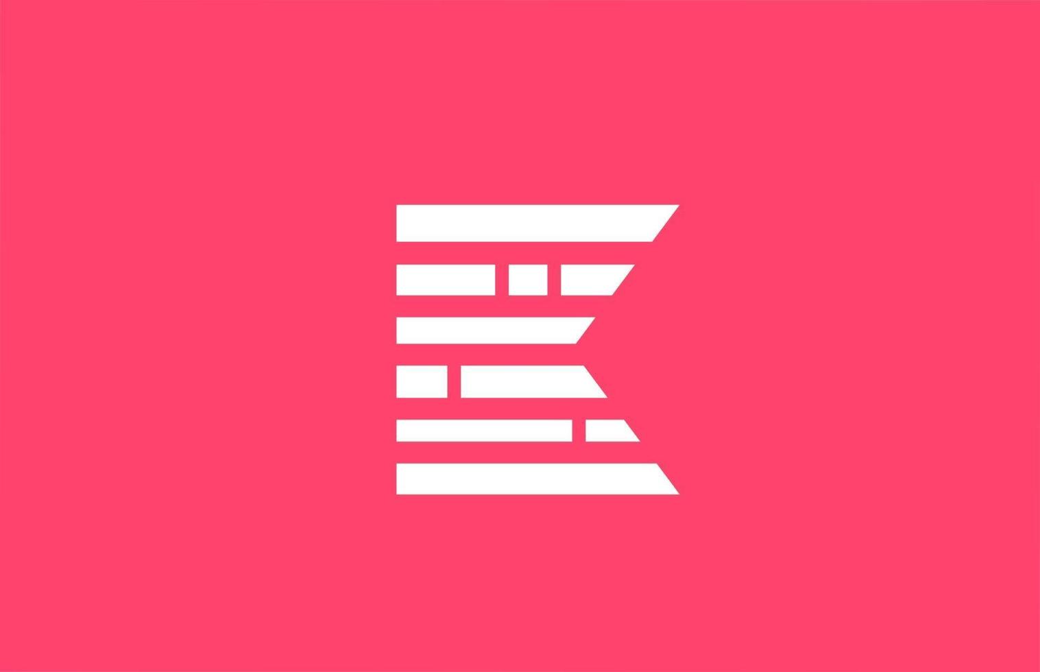 pink letter K logo alphabet icon with line block. Creative design for business and company vector