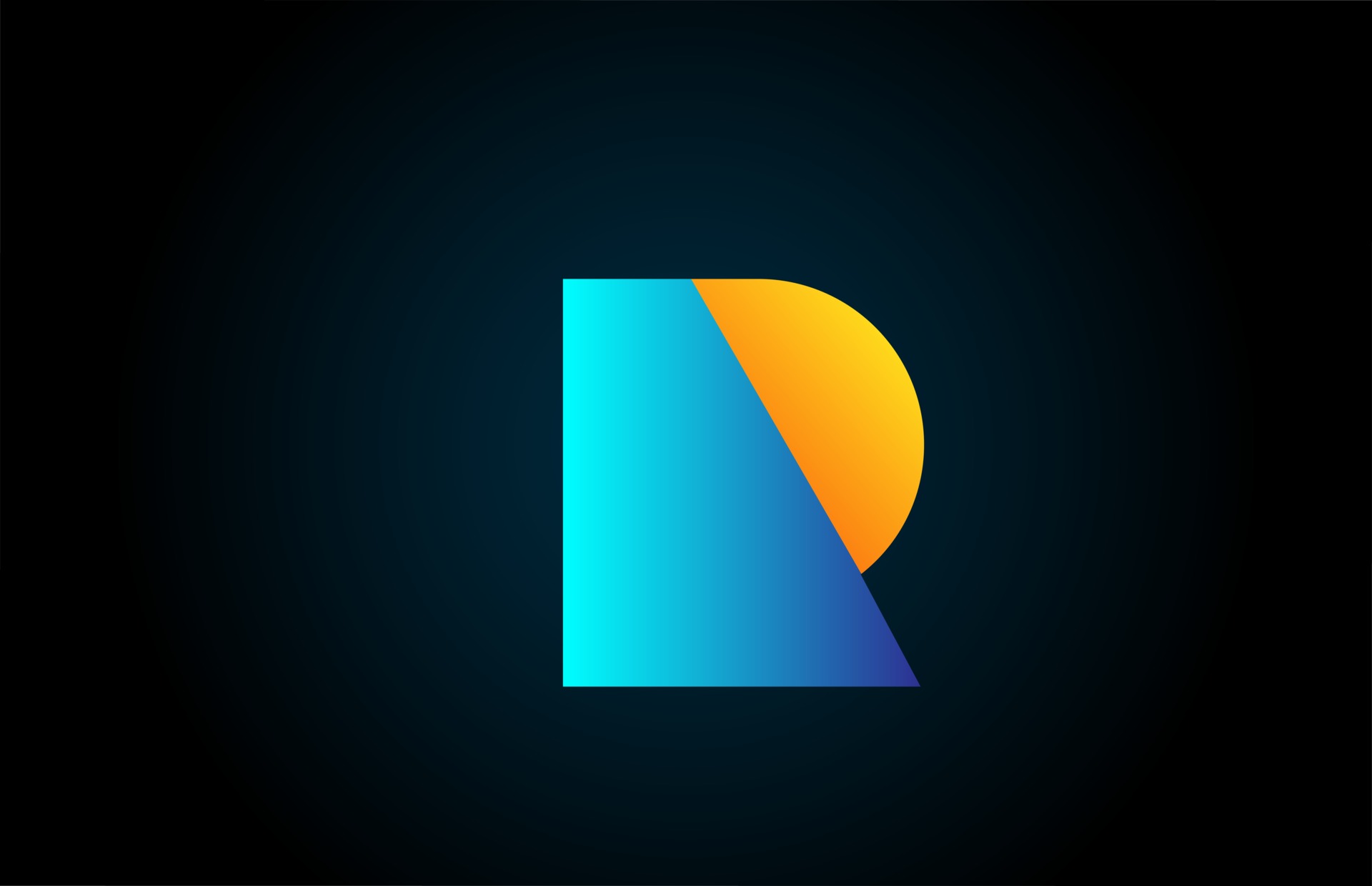 Blue Yellow R Alphabet Letter Icon Logo For Company And Business Simple Geometric Gradient For Corporate Design 2639054 Vector Art At Vecteezy