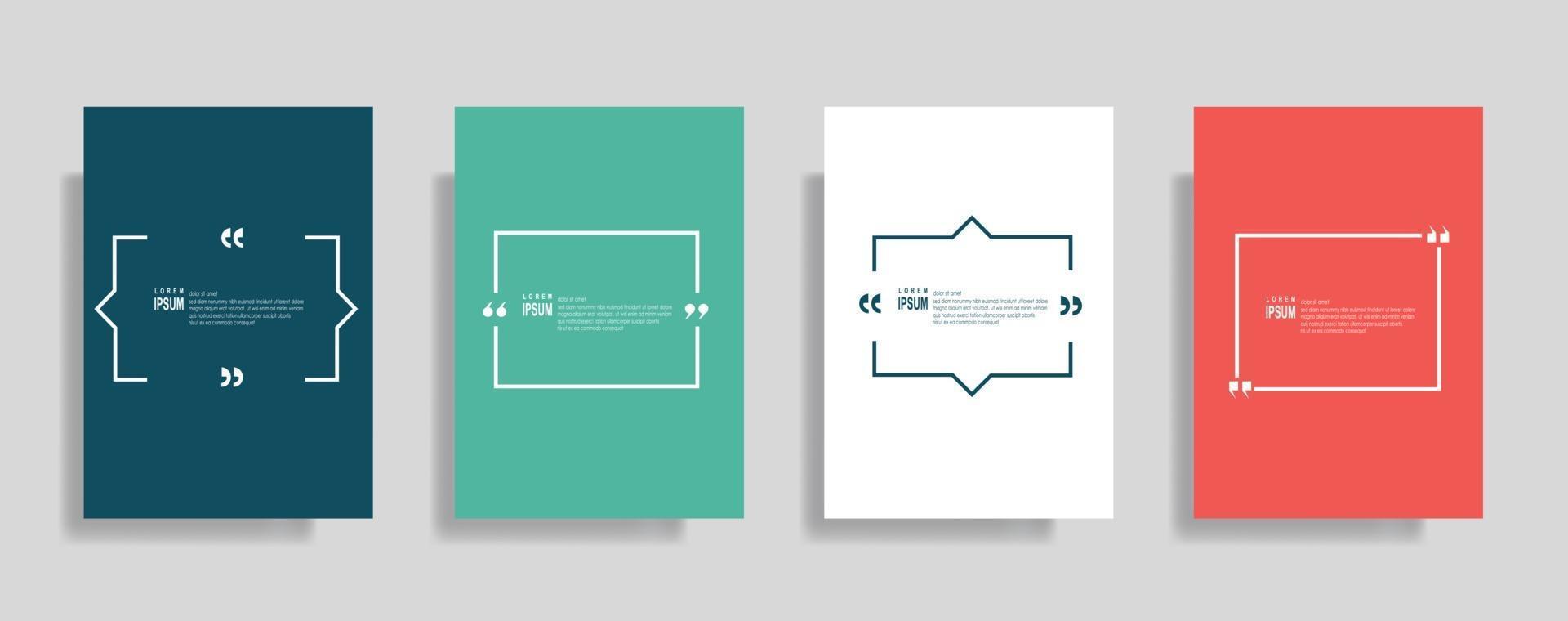 Quotes Frame Blank Templates Set Text In Brackets Citation Empty Speech Bubbles Text Bos Isolated On Color Background 2639117 Vector Art At Vecteezy
