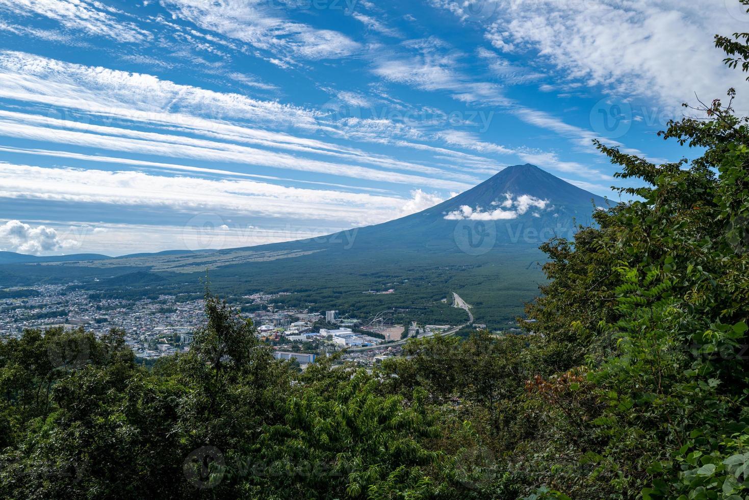 paisaje en el monte fuji foto