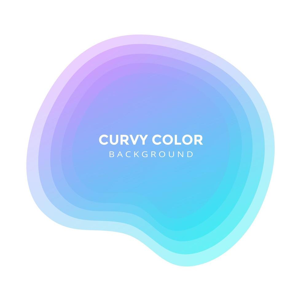 Modern liquid abstract blur blob element graphic gradient flat style design fluid vector colorful illustration.