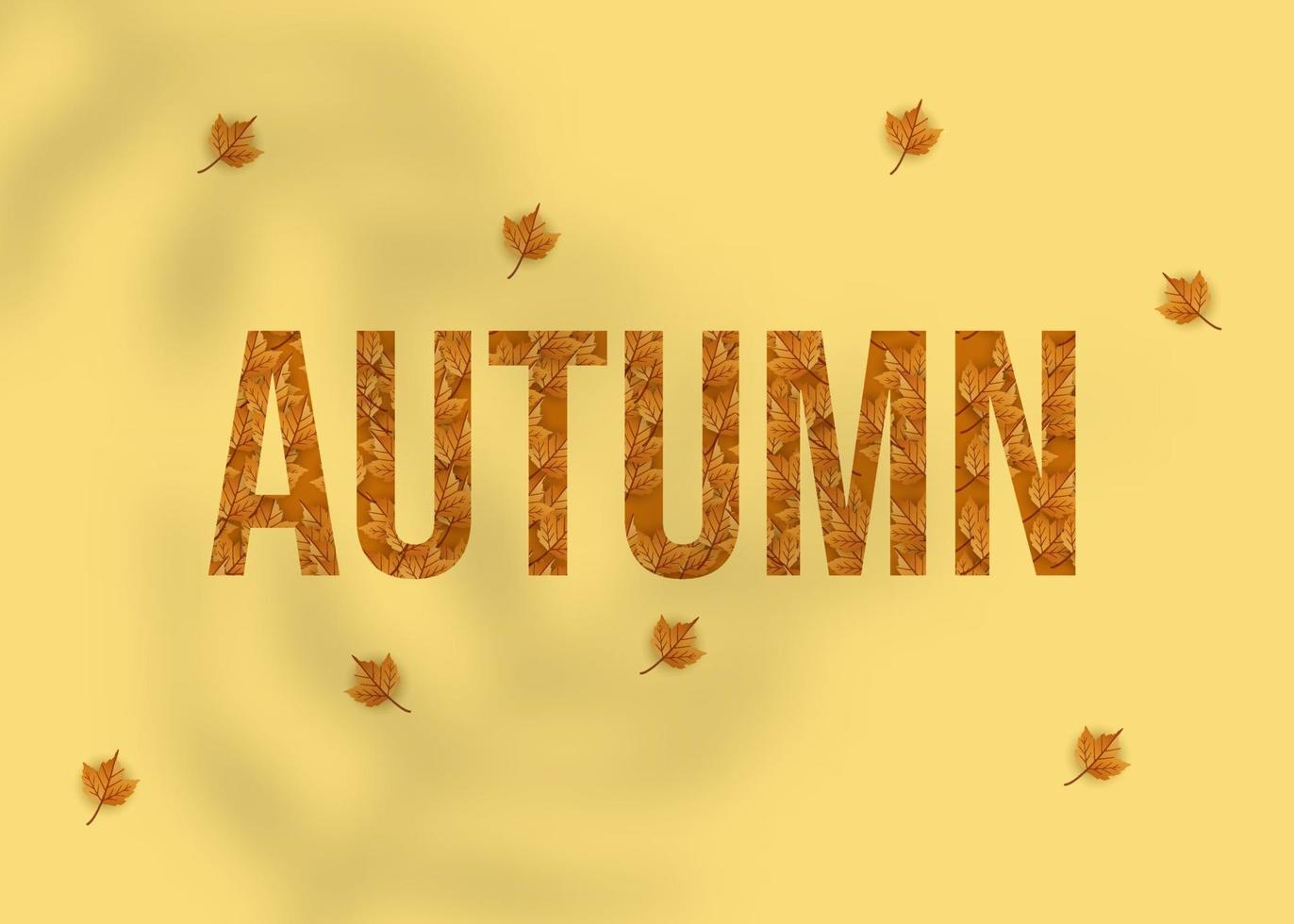 Autumn season vector background