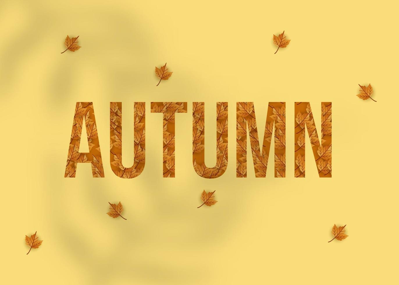 fondo de vector de temporada de otoño