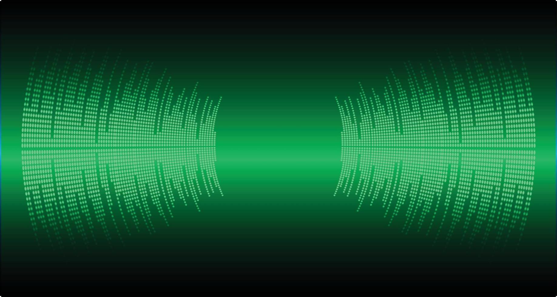 Sound waves oscillating dark light vector
