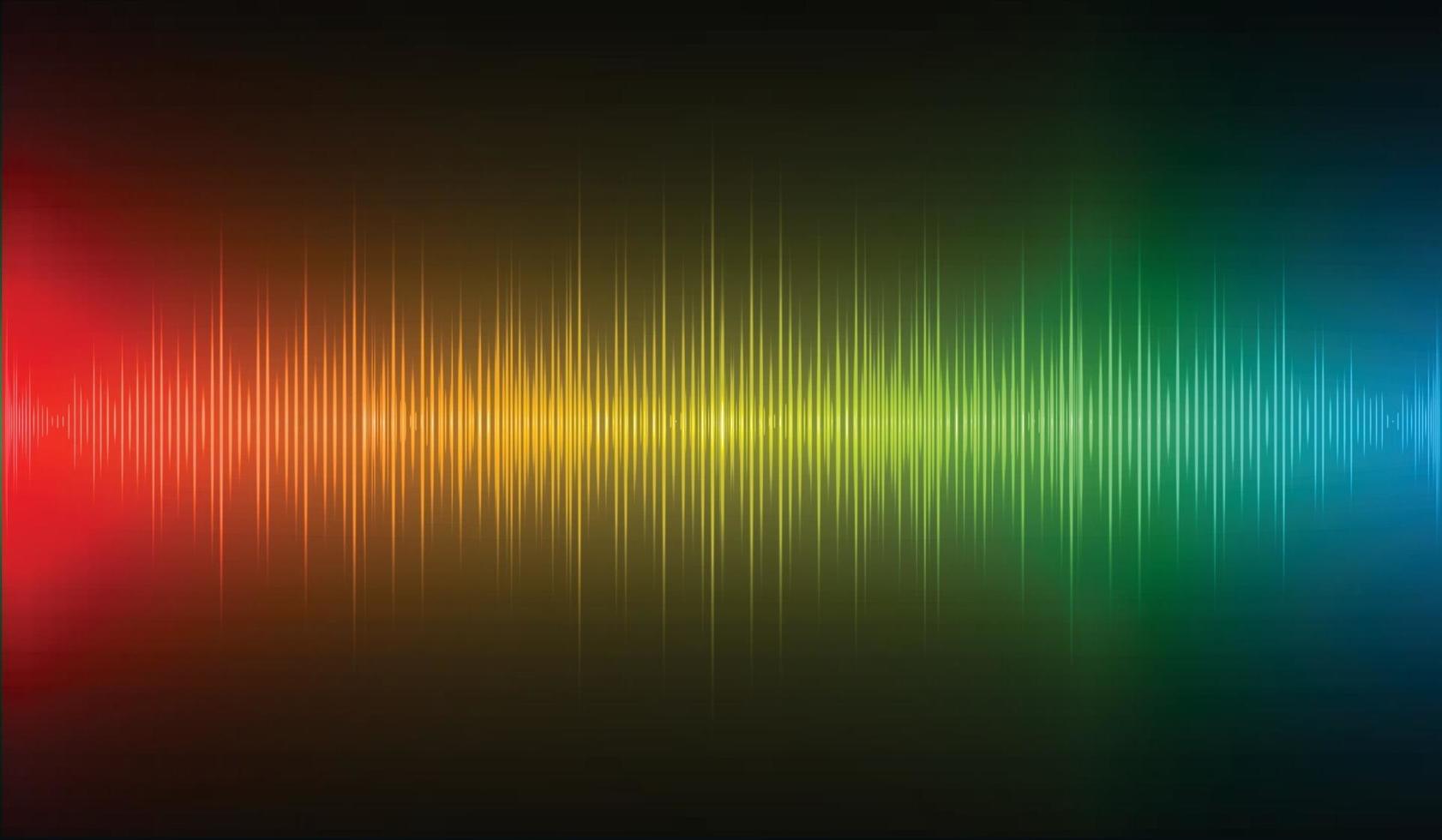 Sound waves oscillating dark light vector