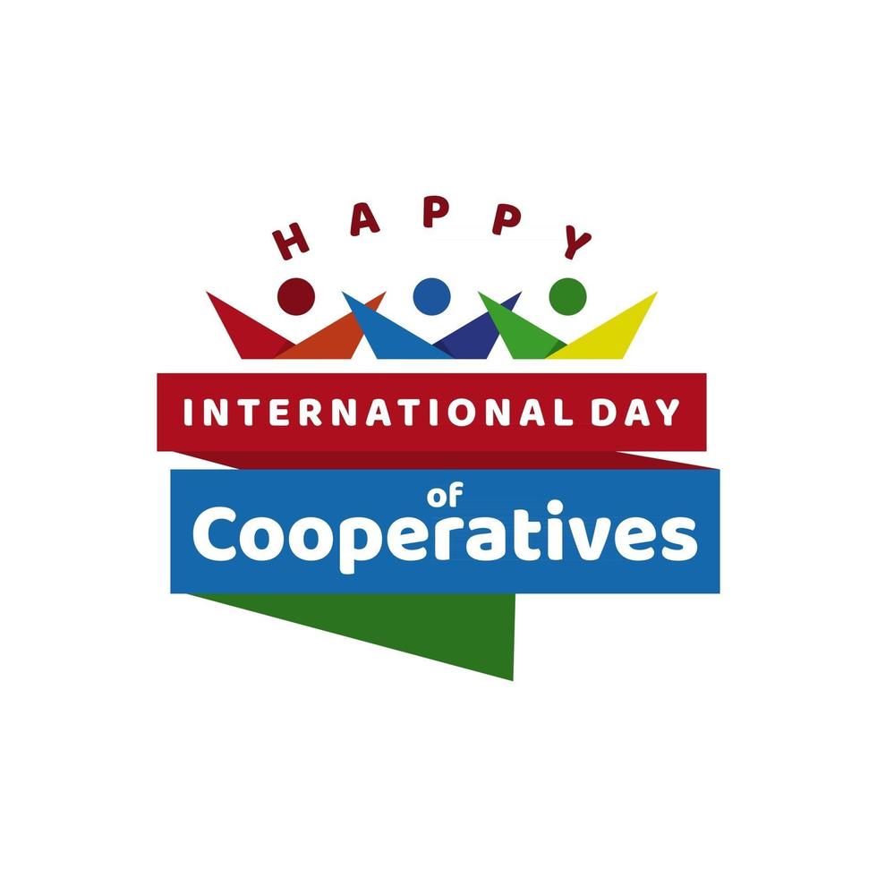 International Day of Cooperatives Celebration Vector Template Design Illustration