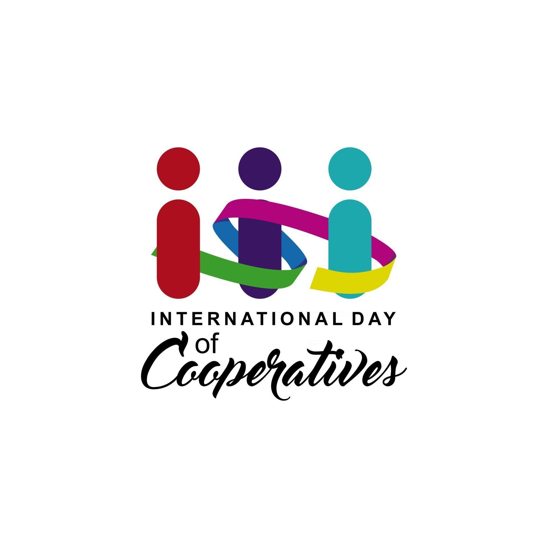 International Day of Cooperatives Celebration Vector Template Design