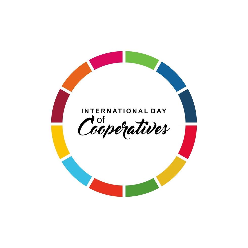 International Day of Cooperatives Celebration Vector Template Design Illustration