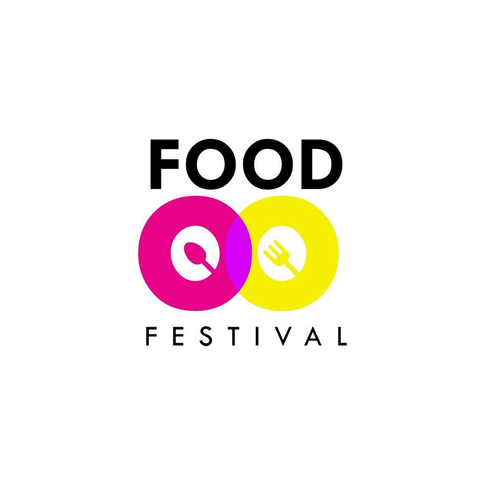 Food Festival Logo Vector Template Design Illustration