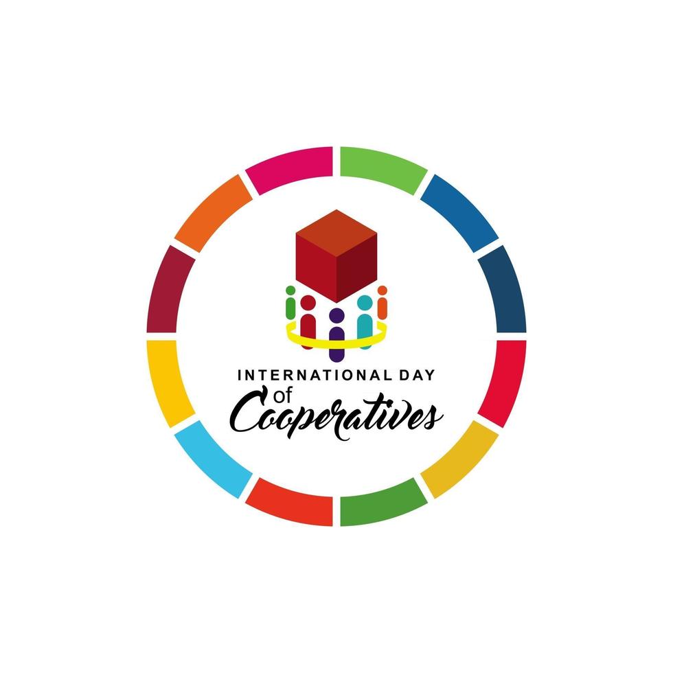 International Day of Cooperatives Celebration Vector Template Design Illustration