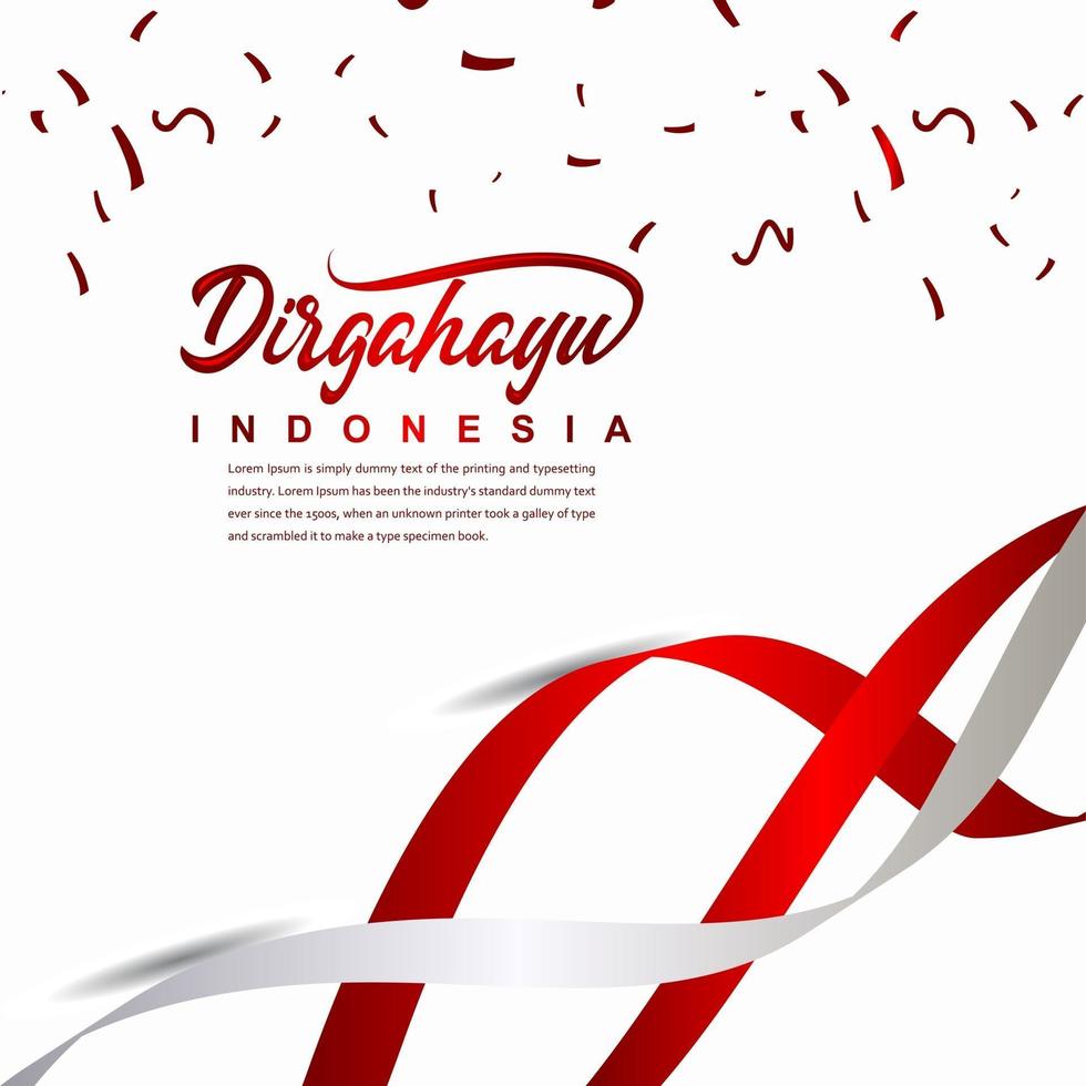 Indonesia Independence Day Celebration Creative Design Illustration Vector Template