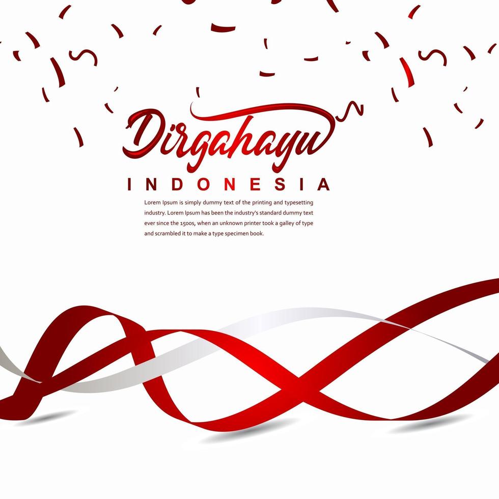 Indonesia Independence Day Celebration Creative Design Illustration Vector Template