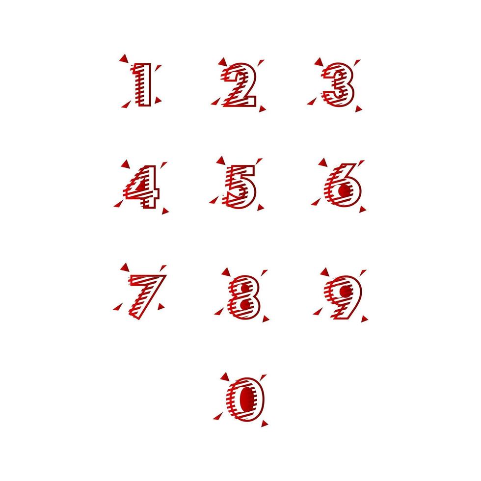 Years Anniversary Set Vector Template Design Illustration