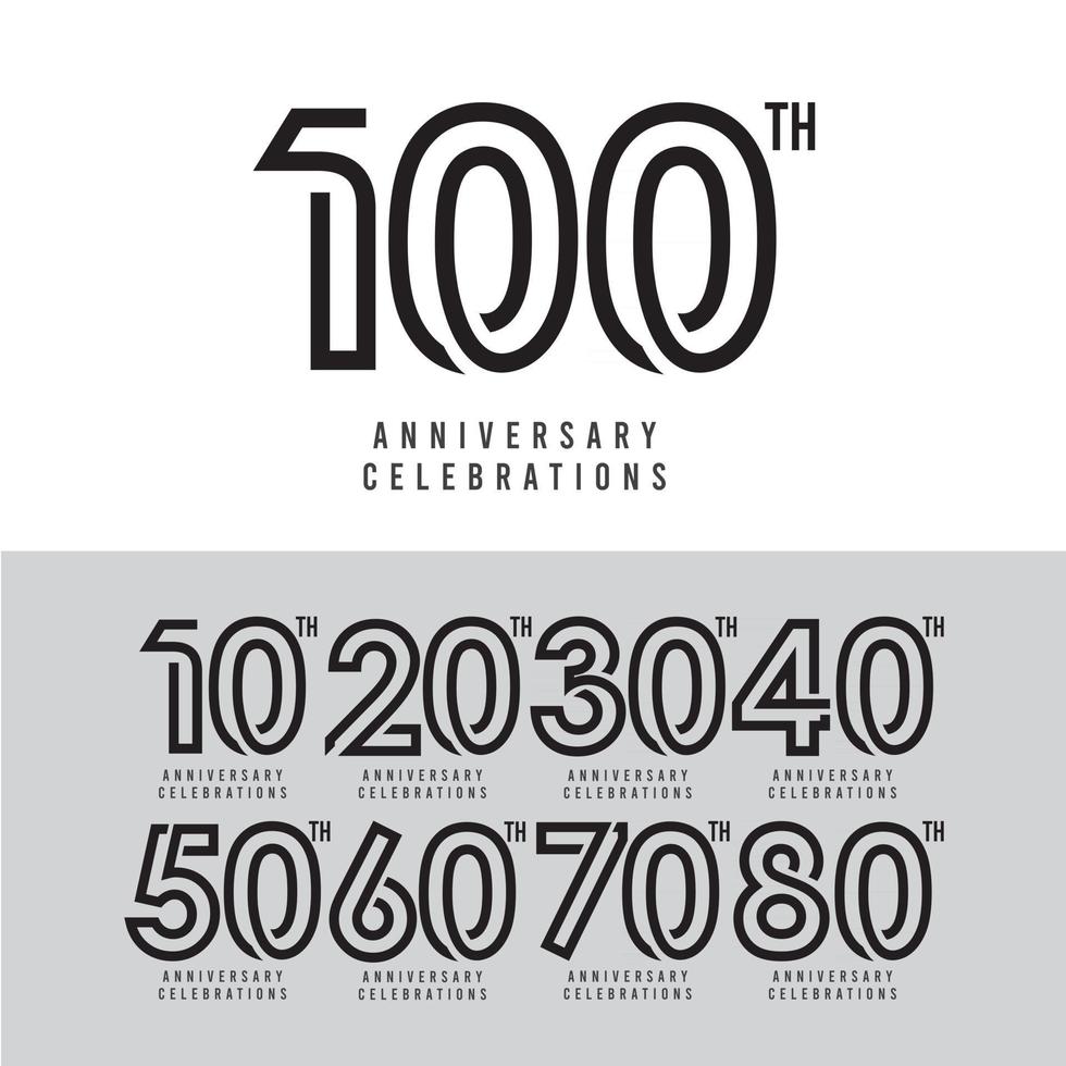 100 Th Anniversary Celebration Vector Template Design Illustration