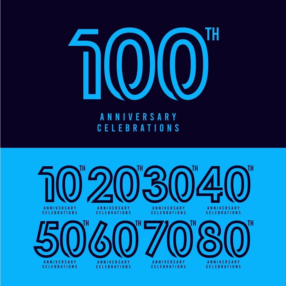 100 Th Anniversary Celebration Vector Template Design Illustration