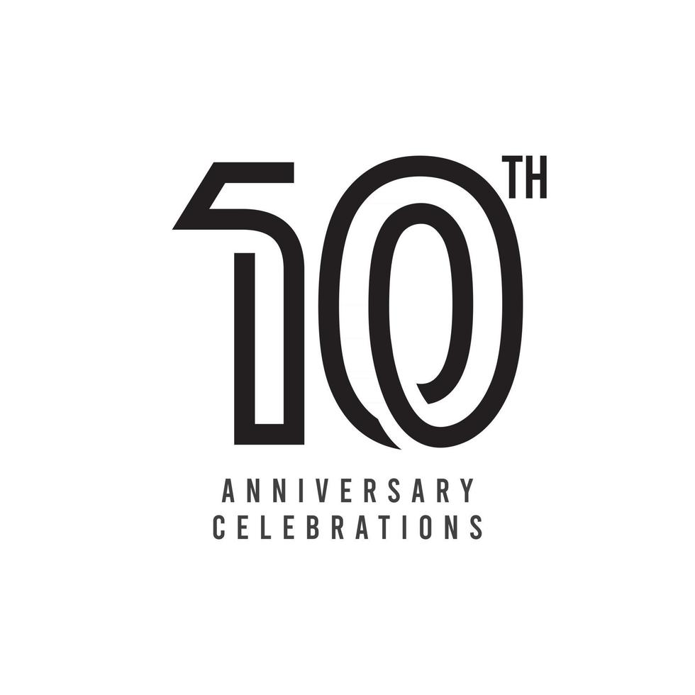 10 Th Anniversary Celebration Vector Template Design Illustration