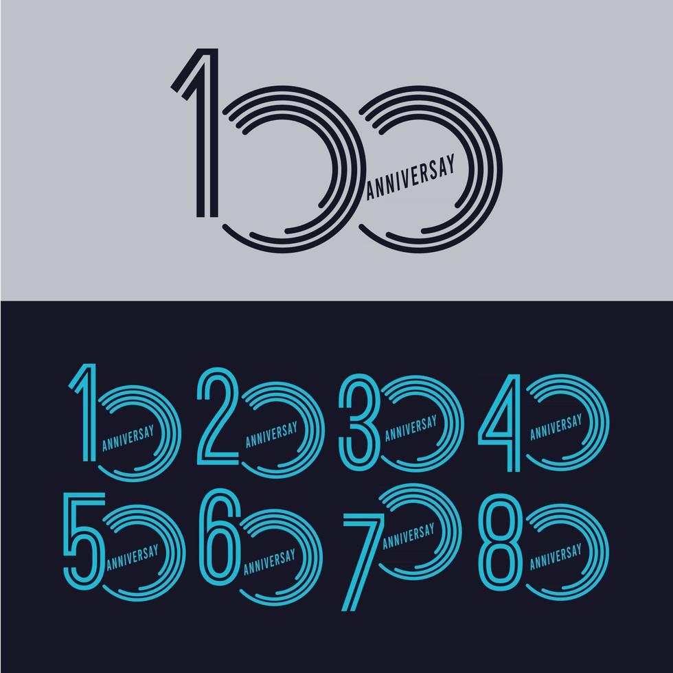 100 Years Anniversary Celebration Vector Template Design Illustration