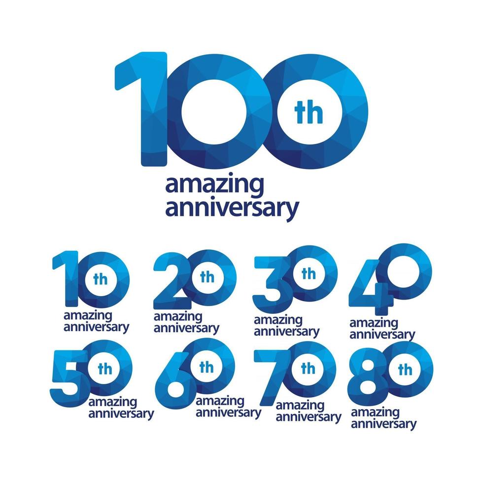 100 Years Amazing Anniversary Celebration Vector Template Design Illustration