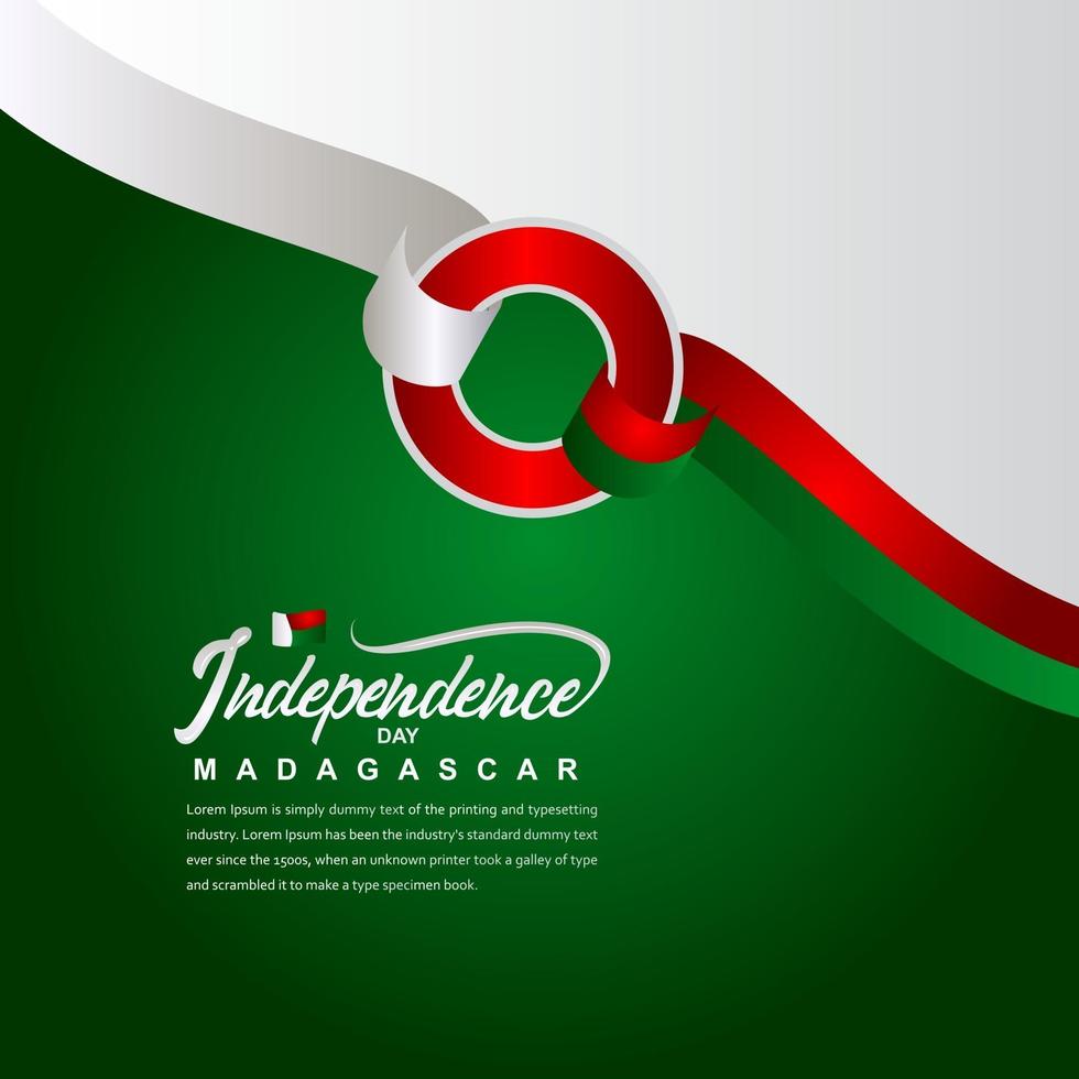 Madagascar Independence Day Celebration Creative Design Illustration Vector Template