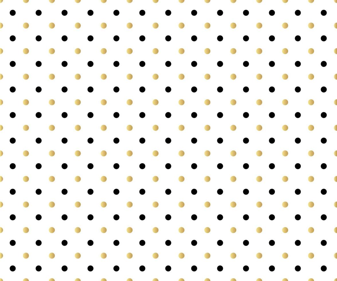 Gold polka dots background vector