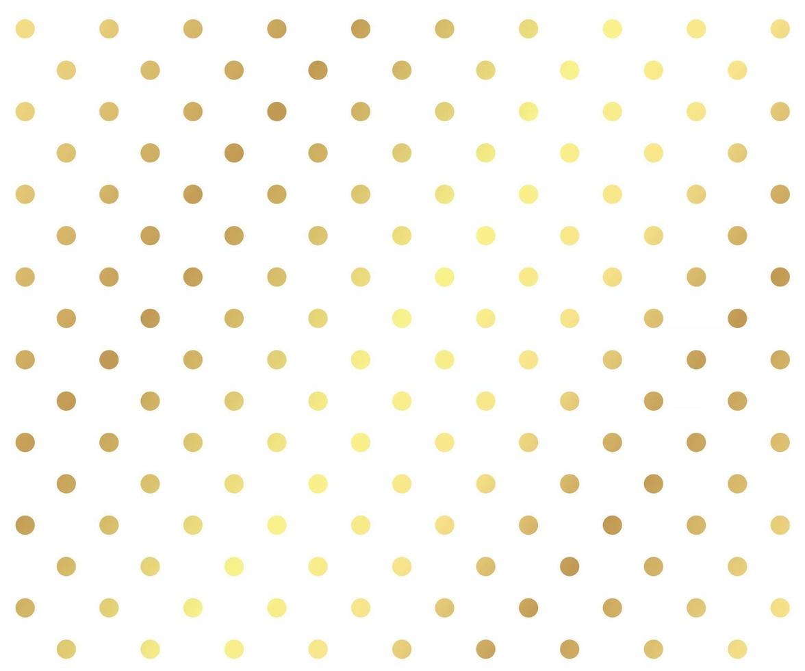 Gold polka dots background vector
