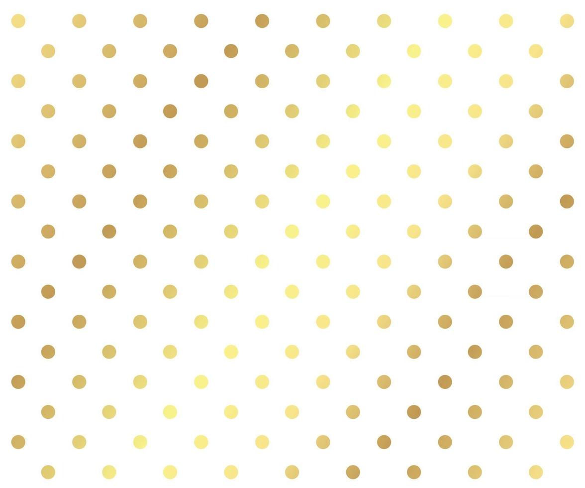 Gold polka dots background vector