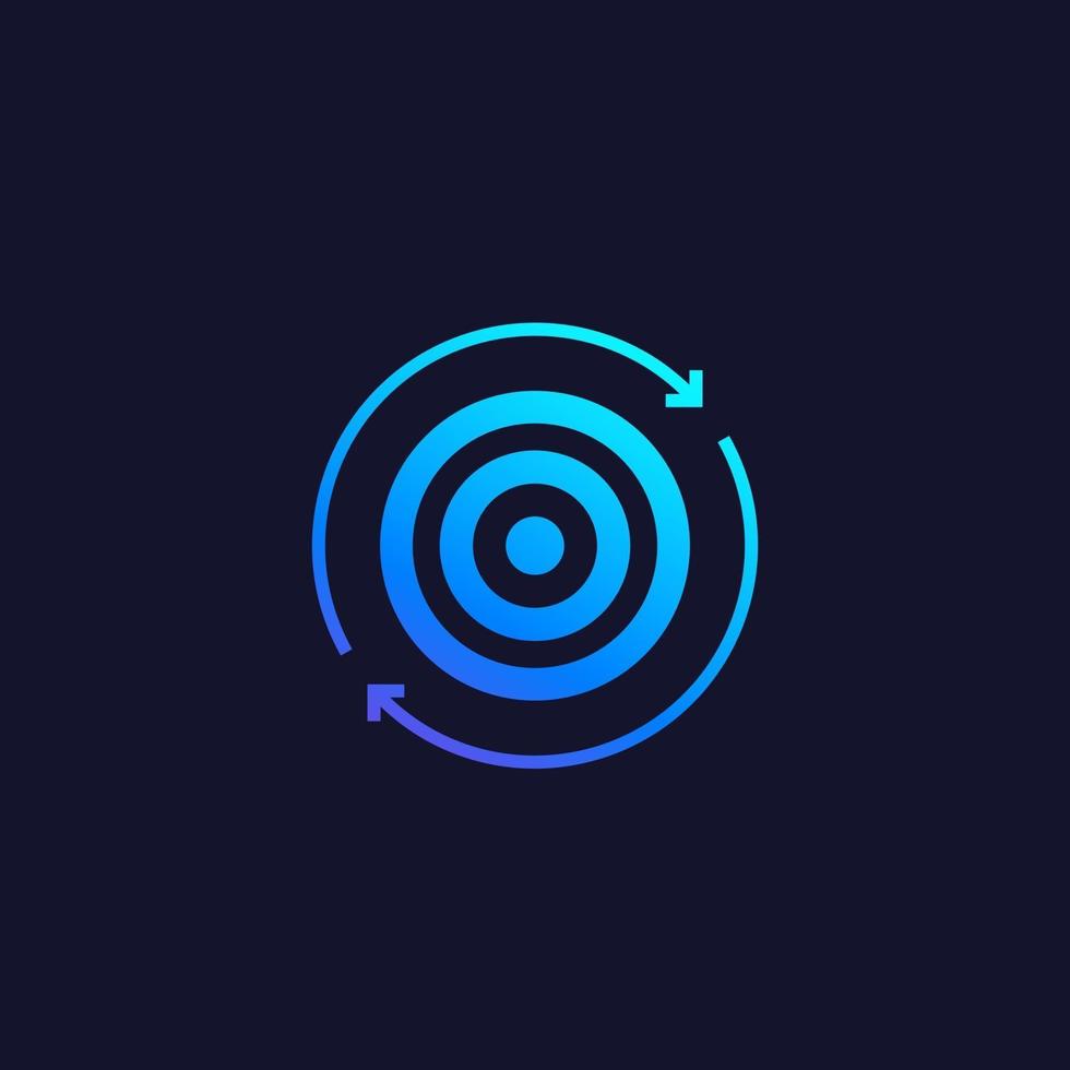 retargeting vector icon