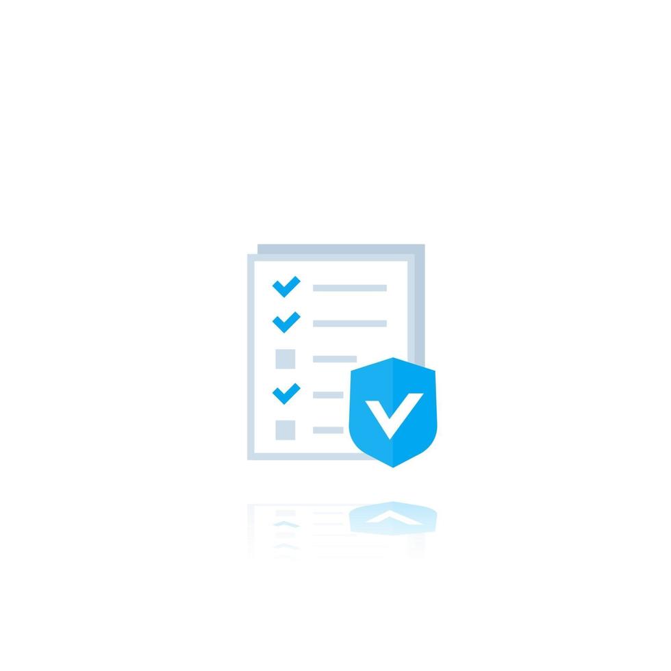 Medical insurance icon vector
