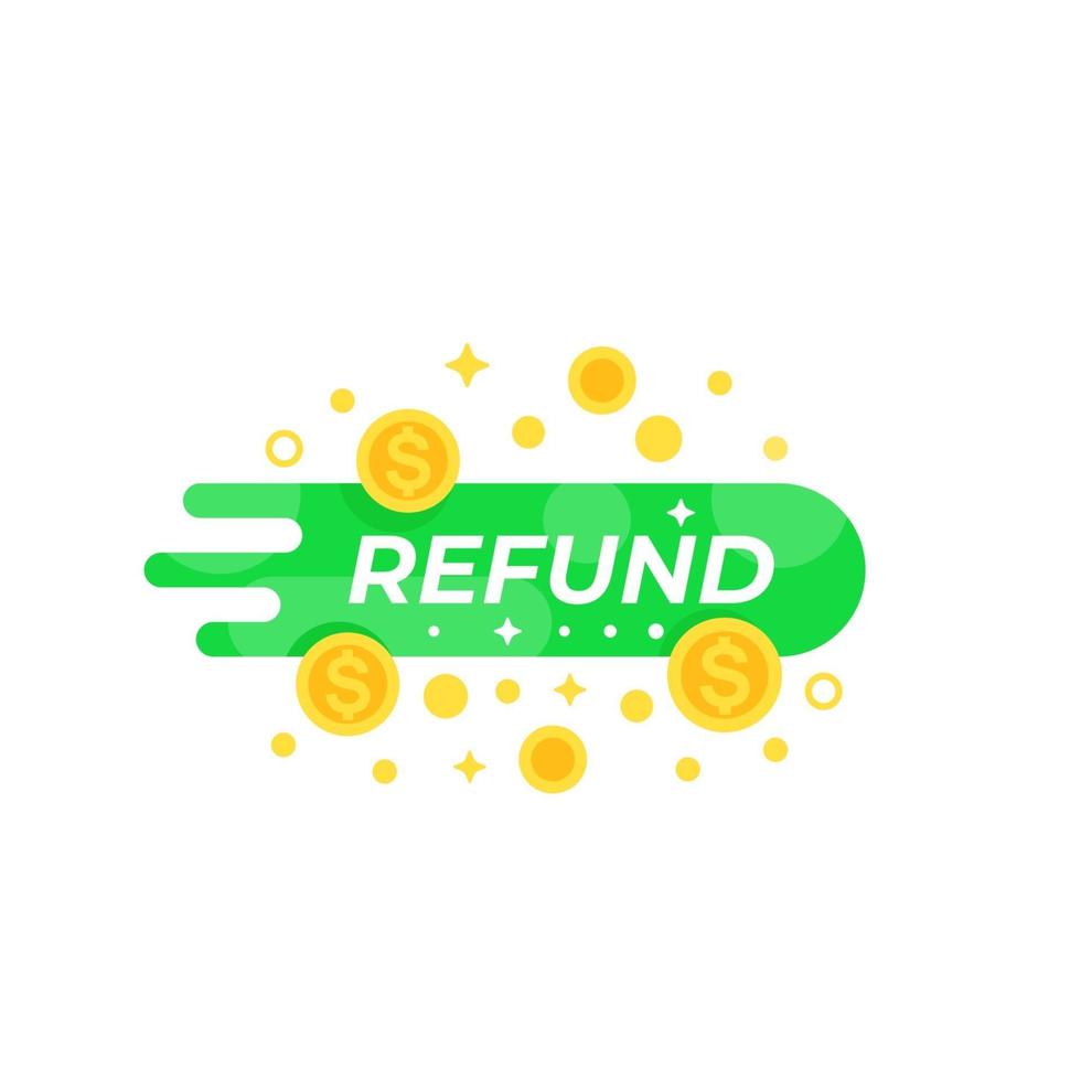 refund vector banner