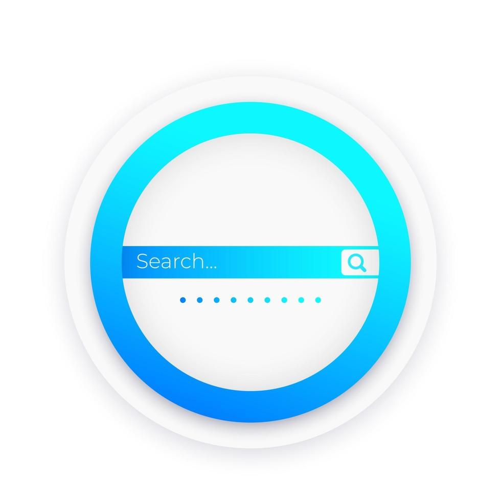 Search bar vector design for web and apps