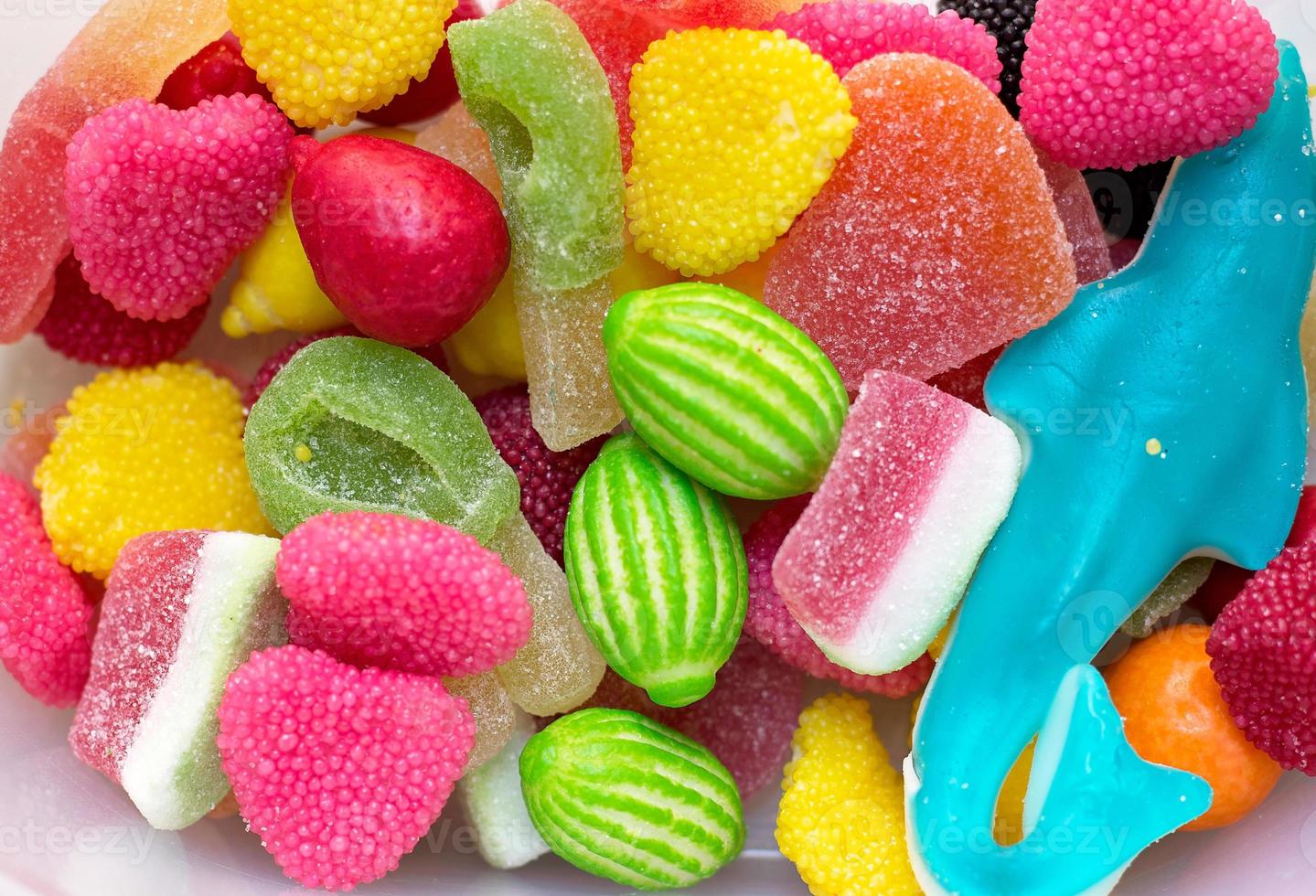 Various candies - jellie beans and bonbons photo