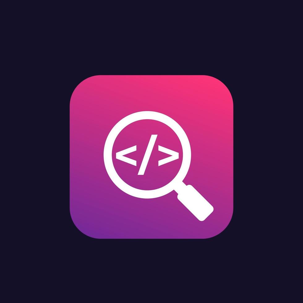 Code review vector icon