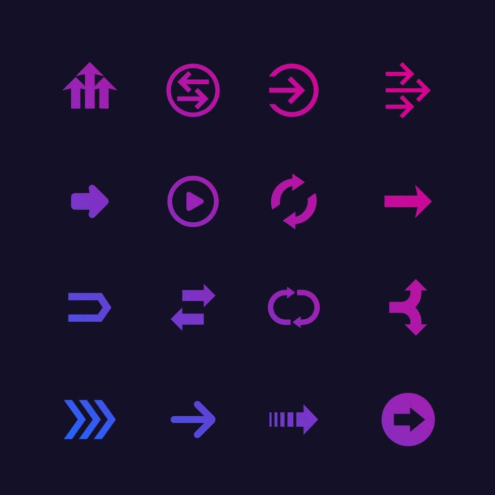 arrows set, vector design elements