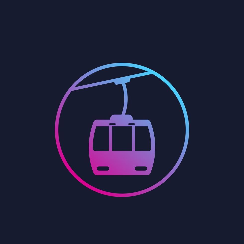 funicular vector icon