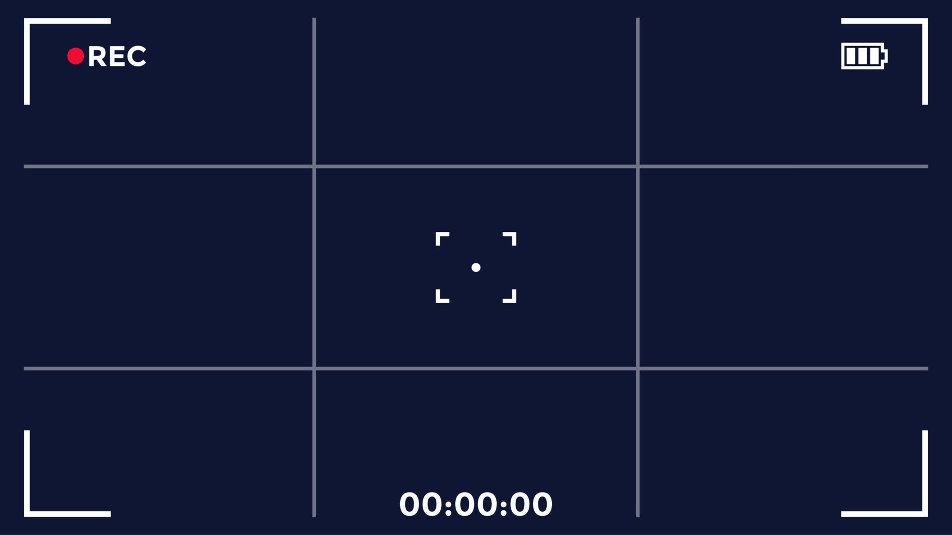 Camera screen frame, video recording, vector 2640814 Vector Art at Vecteezy