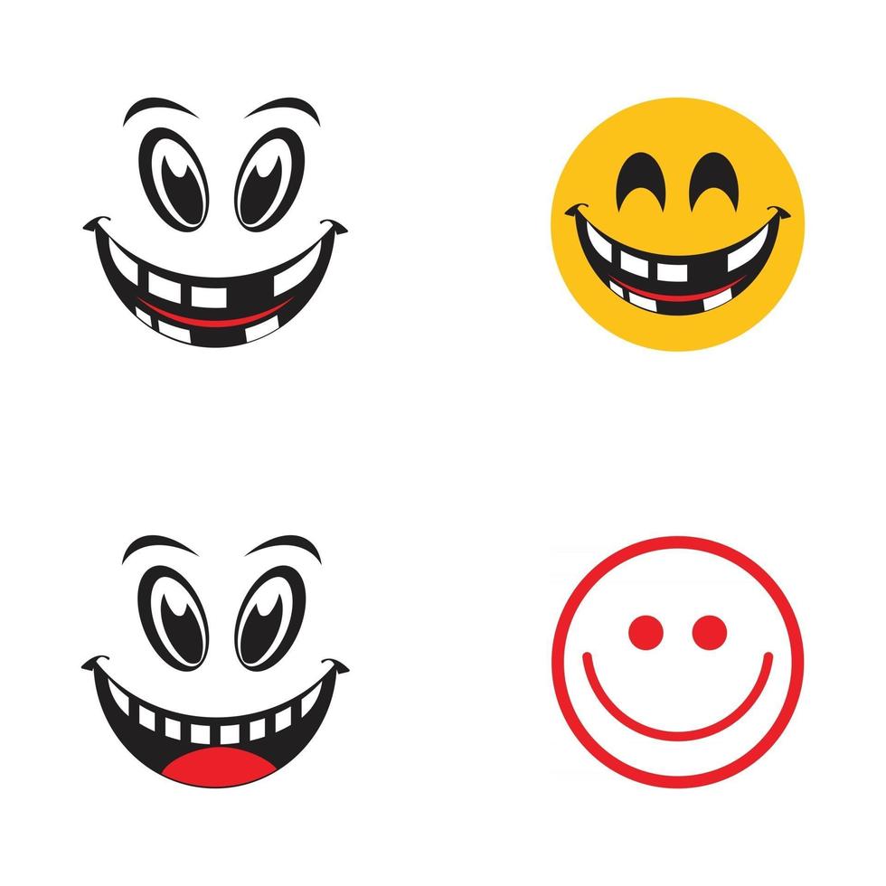 Smile emotion icon vector illustration design template