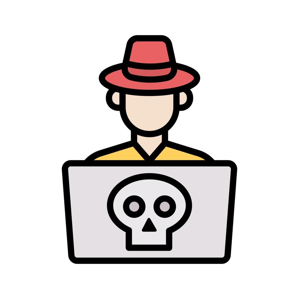 icono de vector de hacker